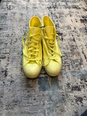 Converse Yellow High-Top Athletic Shoes